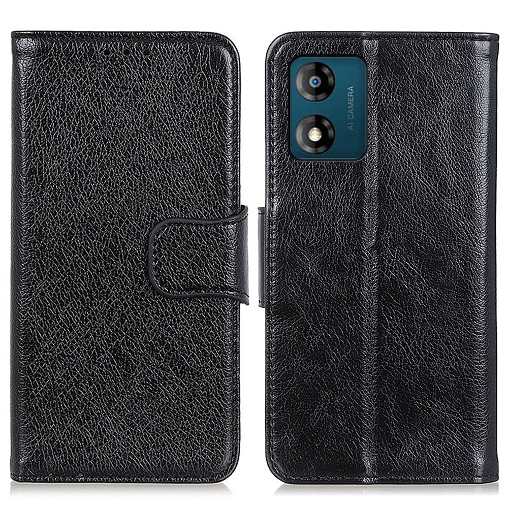 For Motorola Moto E13 4G Phone Stand Cover Nappa Texture Split Leather Wallet Cell Phone Case For Motorola Moto E13 4G Phone Stand Cover Nappa Texture Split Leather Wallet Cell Phone Case